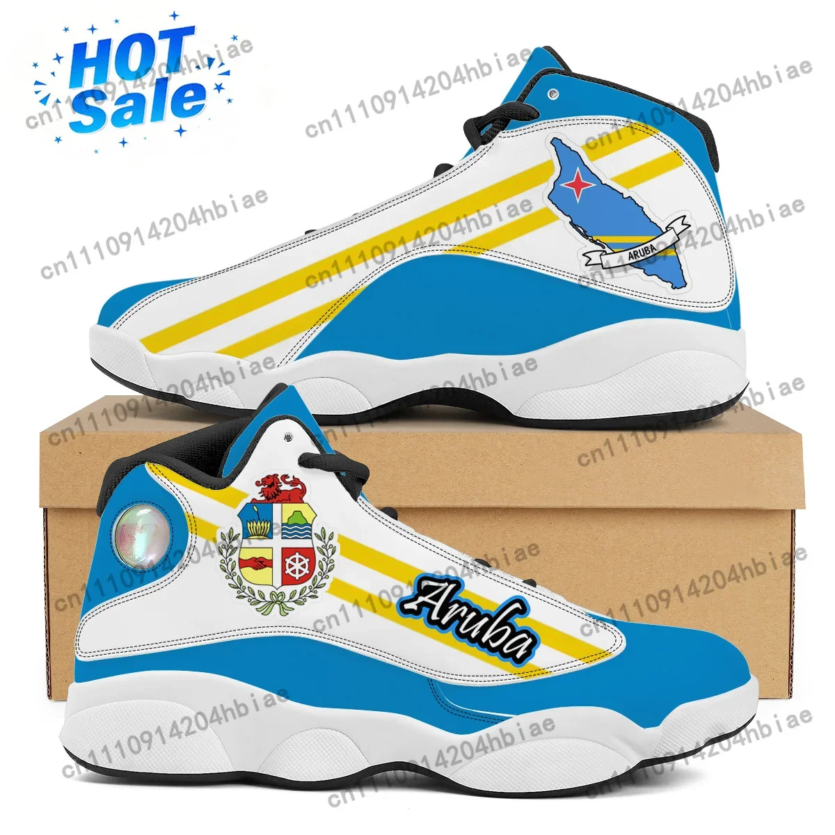 Women'S Shoes For Tennis - ARUBA Flag Print Custom Cool Mens