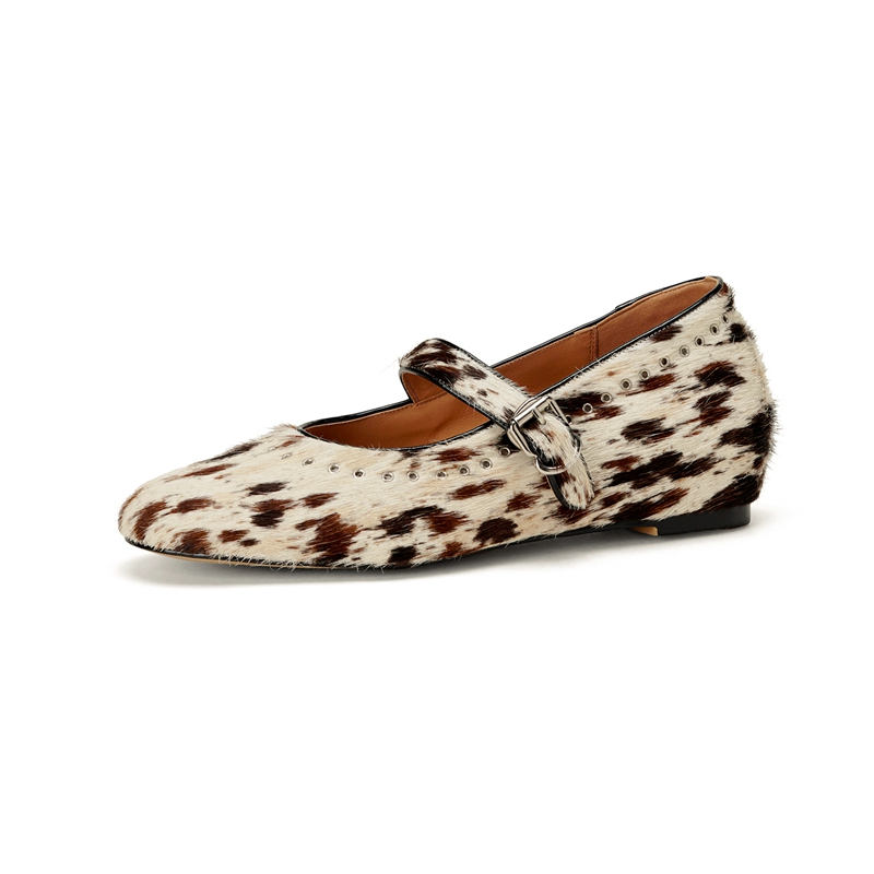 Hot Sale Leopard Horsehair Aut - đánh giá và giá Women Shoes Mk