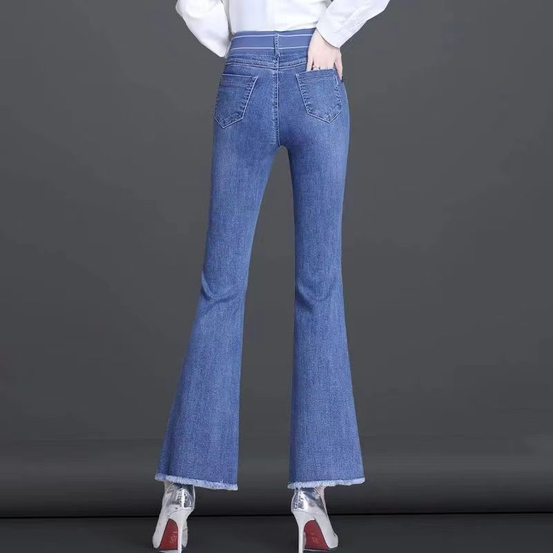 Elastic Waist Flare Nine Point - đánh giá và giá Women Shoes Jeans
