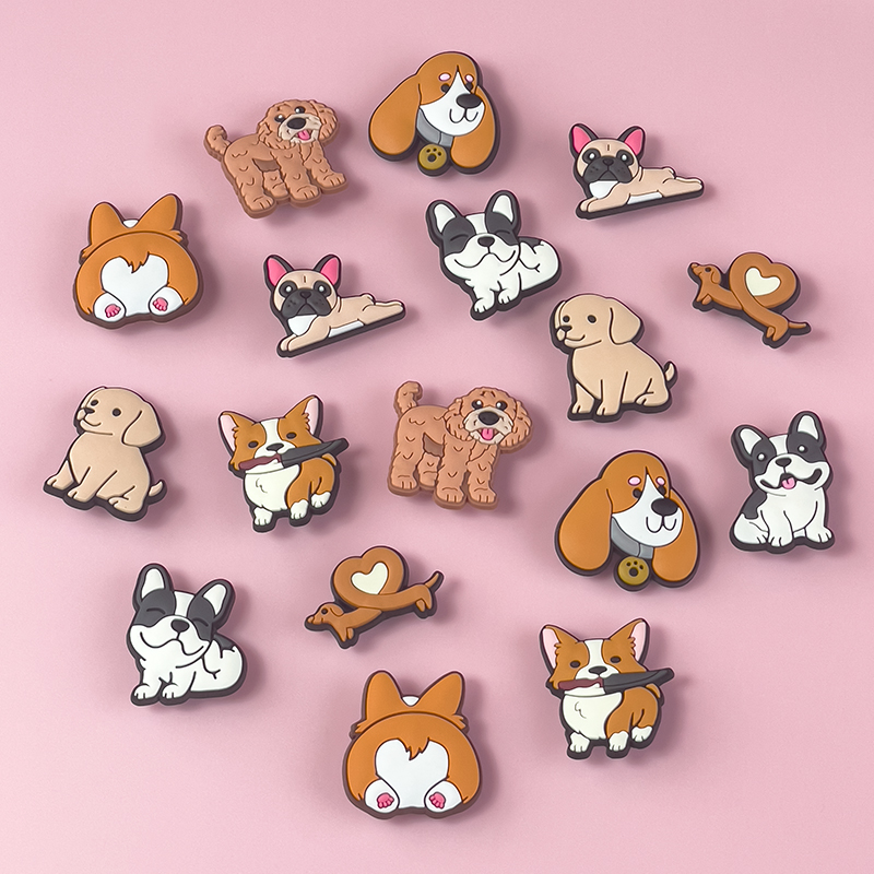 1/9pcs Cute Dog PVC Shoe Charm - đánh giá và giá Women Shoes Jeans