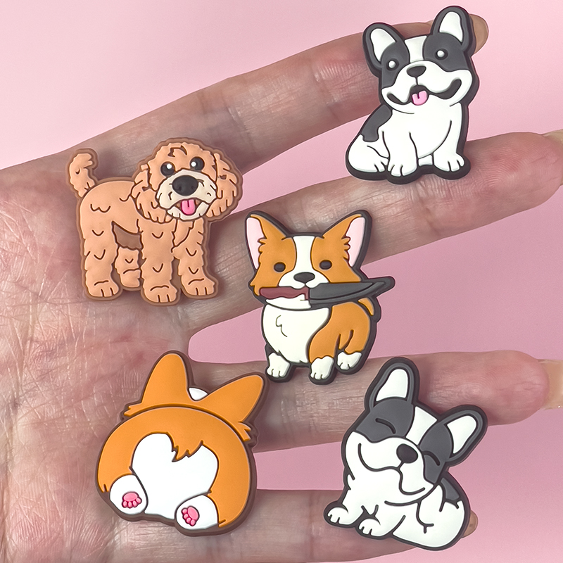 1/9pcs Cute Dog PVC Shoe Charm - đánh giá và giá Women Shoes Jeans