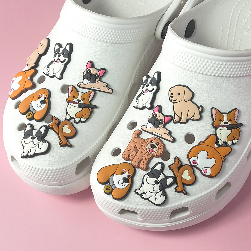 1/9pcs Cute Dog PVC Shoe Charm - đánh giá và giá Women Shoes Jeans