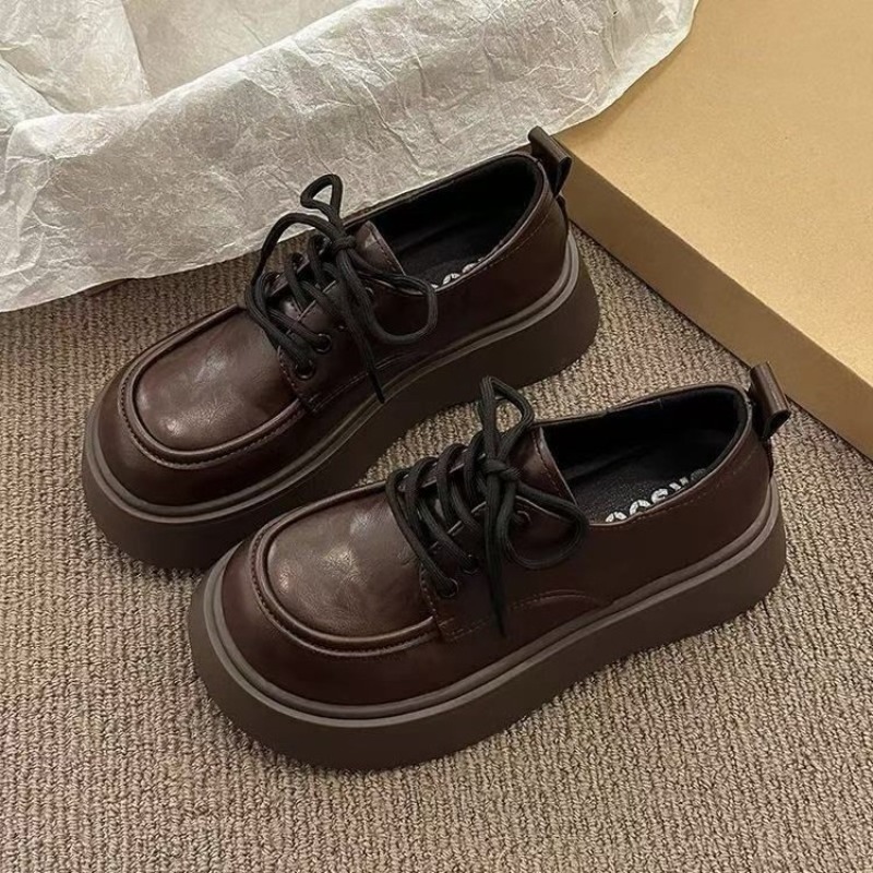Women Vintage Brown Lace‑up Pl - đánh giá và giá Shoes Women Pumps