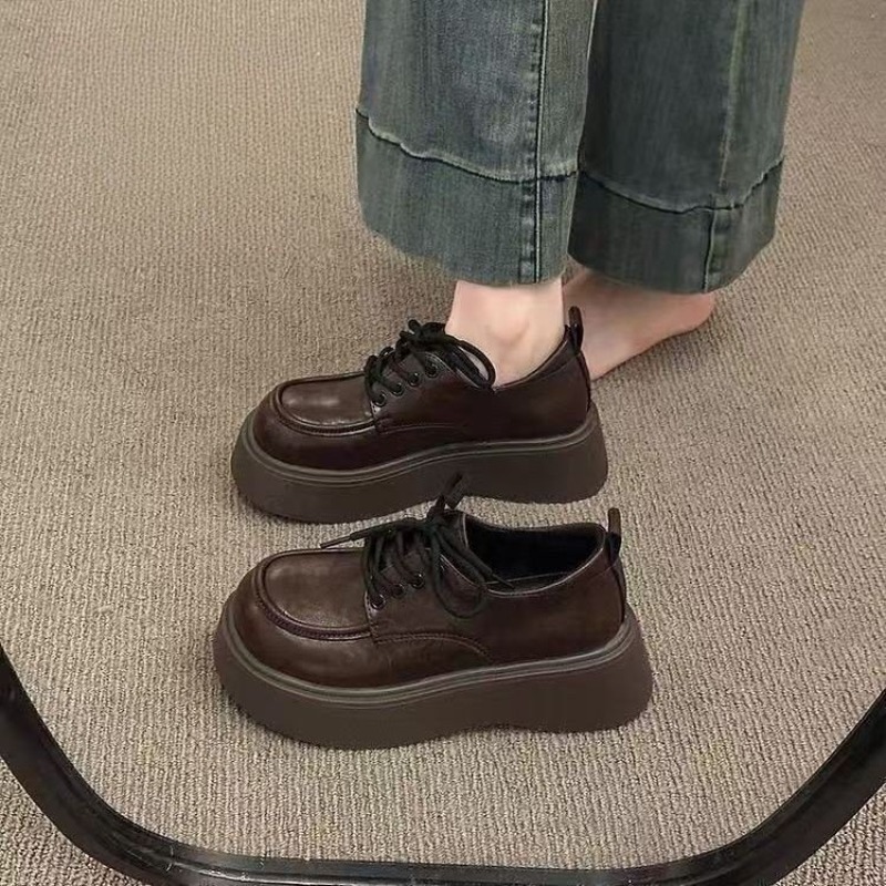 Women Vintage Brown Lace‑up Pl - đánh giá và giá Shoes Women Pumps