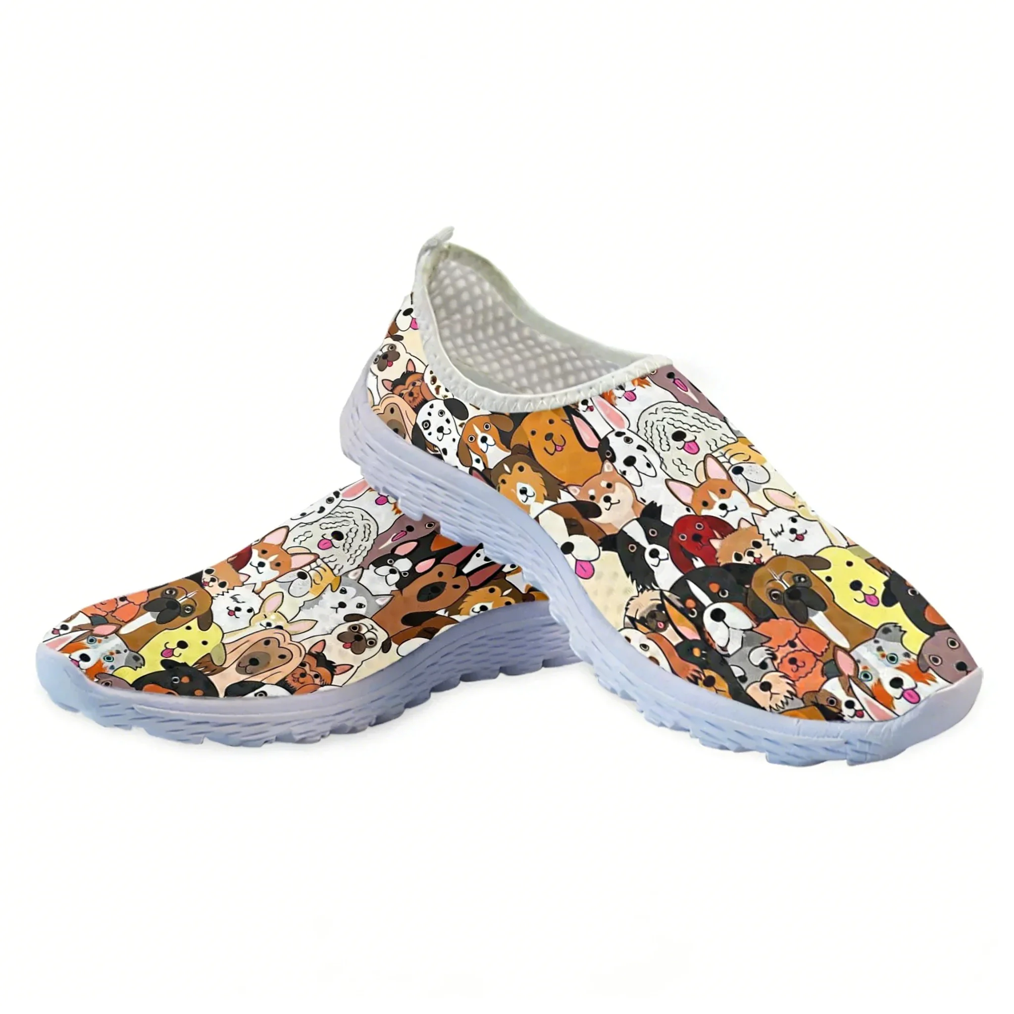 Lovely Cartoon Dog Design Mesh - đánh giá và giá Women'S Shoes For Tennis