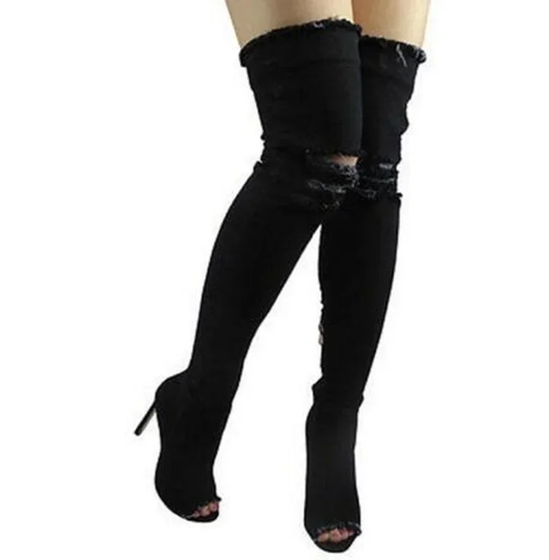 Boots Women Summer Autumn Thig - đánh giá và giá Women Shoes Jeans